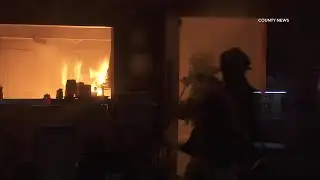 Firefighters Douse Kitchen Fire Inside Mexican Grill | Stanton, CA