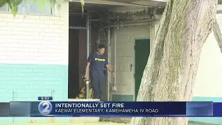 Firefighters extinguish Kalihi elementary school building fire