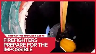 Firefighters face a real-life rescue challenge inside the toughest training maze
