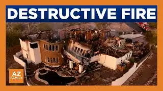 Firefighters narrowly escape Gold Canyon home before roof collapses