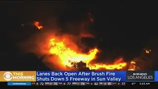 Firefighters quickly knock down brush fire in Sun Valley