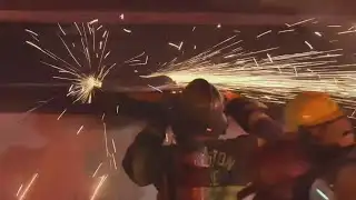 Firefighters race to rescue trapped man during Houston house fire