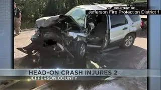 firefighters rescue drivers trapped inside vehicles