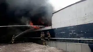 Firefighters respond to Mexico Factory Fire