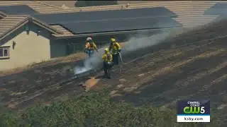 Firefighters stop forward progress of Templeton vegetation fire, threatening several homes