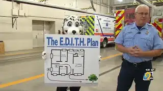 Firefighters teach students about fire safety for National Fire Prevention Week