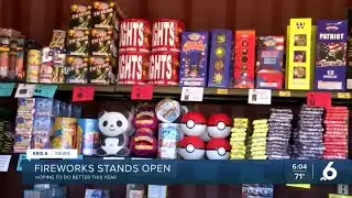 Firework stands open for short time legally