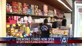 Firework stands open for the Fourth of July