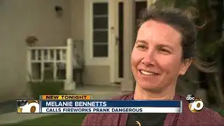 Fireworks left on porch in 