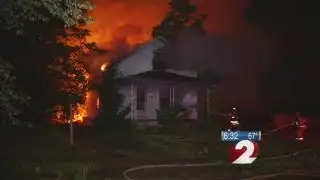 Fireworks spark vacant house fire