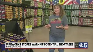 Fireworks stores warn of potential shortages