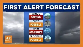 First Alert Days for strong winds, rain this week in Arizona