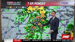 First Alert Forecast: Cloudy Sunday ahead of rainy Monday