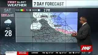 FIRST ALERT FORECAST: Dry today; Snow expected Saturday