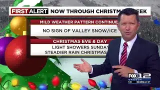 First Alert Friday evening FOX 12 weather forecast (12/22)