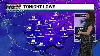 First Alert Monday, patchy black ice possible!