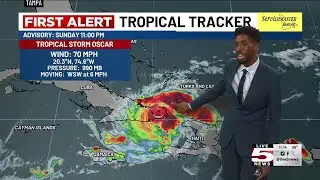 FIRST ALERT: Oscar makes landfall in Cuba, Nadine weakens over Mexican peninsula