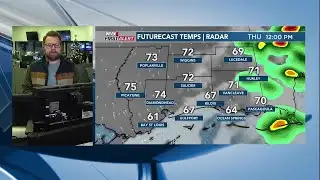 FIRST ALERT: Scattered showers, a few thunderstorms possible Thursday (12/17/2025)