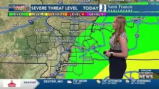 First Alert: Scattered thunderstorms, showers