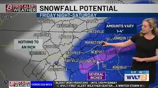 First Alert: Tracking weekend snow potential and dangerous cold