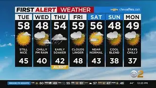 First Alert Weather: Bright and breezy