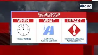 FIRST ALERT WEATHER DAY: Black ice inland, rain returns Wednesday