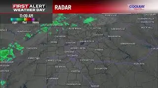 FIRST ALERT WEATHER DAY: Rain, isolated storms in north Georgia