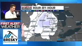 First Alert Weather Update: Looking at the week ahead, chances for snow