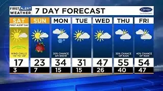 First Alert: Wind Chill Advisory in effect