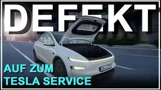 First defect on the Tesla Model Y Juniper: Driving to the Tesla service center with the frunk hoo...