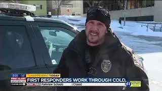 First responders continue to work despite subzero temperatures