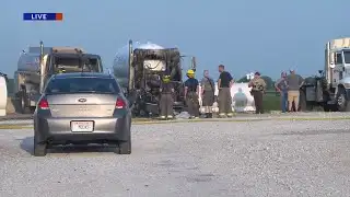 First responders on scene of fire in Champaign Co.