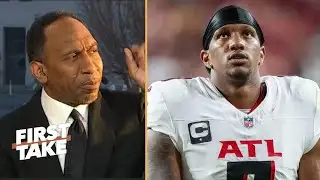 FIRST TAKE | Gamble has completely unraveled! - Stephen A. on Falcons are REGRET draft Michael Penix