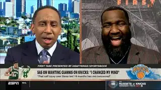 FIRST TAKE | "I changed my mind" - Stephen A. Smith predicts Giannis will join the Knicks