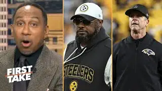 FIRST TAKE | John Harbaugh is next HC?- Stephen A. not surprised by Tomlin