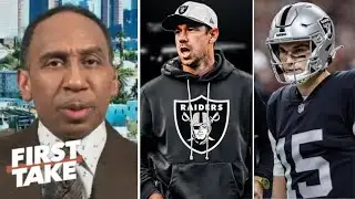 FIRST TAKE | Raiders will be a PROBLEM next season! - Stephen A. on Klint Kubiak join Mendoza in LV