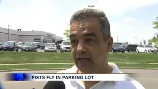 Fists fly over a parking spot in Mississauga