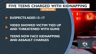 Five teens charged with kidnapping