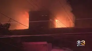 Flames Rip Through Home Under Construction In Strawberry Mansion