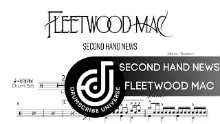 Fleetwood Mac – Second Hand News  (Drum transcription) | The Drumscribe Universe