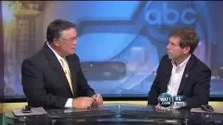 Fleischmann speaks to Gene Patterson on election