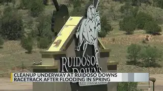Flood debris removal process begins at Ruidoso Downs Race Track