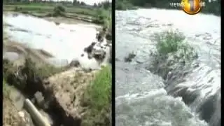 Flood waters receding