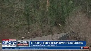 Floods, landslides prompt evacuations in Concrete