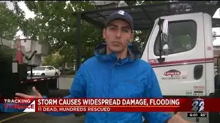 Florence causes widespread damage and flooding