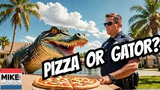 Florida Cop Delivers Pizza While Wrestling With a Gator Problem 🐊🍕