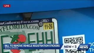 Florida lawmakers propose eliminating license plate renewal stickers to cut costs