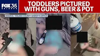 Florida man arrested after toddlers pictured with guns, beer, marijuana: Deputies