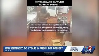 Florida man gets 4 years for trying to rob Taco Bell with rock