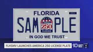 Florida officials announce new America 250 license plate
